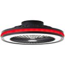 Deckenventilator mit LED-Licht Malea, schwarz, Deckenleuchte