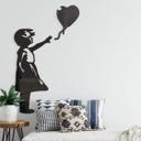 Acryldekoration Banksy - Girl with the red ballon 