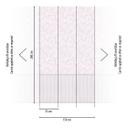 Blomstermønster pink - vintage stil med træpanel - udvideligt Ikke-vævet tapet