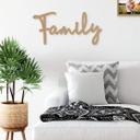 familia de letras 3D - MDF nature