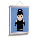 Póster Gomes - Audrey Hepburn de juguete