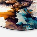 Tableau sur alu-Dibond rond Mauro - Une explosion de couleurs en automne