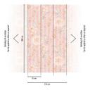 tapet blomster pink beige - non-woven tapet blomster planter Livingwalls - mat og glat