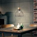 Pendelleuchte Annelie, braun, 135 x 35 cm, Holz Pendellampe