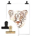 Plakat - Origami leopard - Kobbereffekt