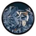 Póster Aves tropicales en el bosque de noche - Haase - Redondo