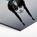 Hexagon Alu-Dibond Zilvereffect - Ireland - Wakeful Warrior