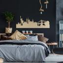 Chapa de álamo Wood Art - Skyline New York