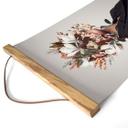 Póster de tela Arreglo floral femenino - Polilla