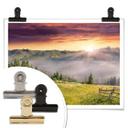 Póster Valle de montaña en la niebla