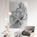 Geborsteld Alu-Dibond met goud-, zilver- & kopereffect - Florale lijnkunst - Treechild