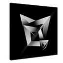 Canvastavla Gong - 3D geometriska former - Fyrkant