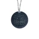 Cotton Ball Lights LED-Lichterkette schwarz grau 20-teilig