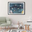 Plakat Rumeventyr med astronauter - Oliver Robins