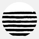 Sticker mural - Lignes noires - Rond