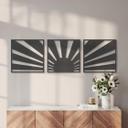 MDF-dekoration Sunset Boho (3-delt)