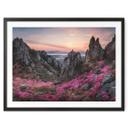 Póster Seo - Paisaje rocoso al atardecer