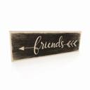 Houten Bordje - Friends