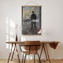 Tekstil plakat Like a Boss - Inspireret af Caillebotte - Ung mand ved vinduet