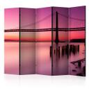 Screen room divider - Violet evening, 3-delt