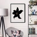 Póster Kubistika - Orquídea oscura
