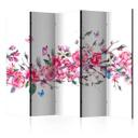 Rumdeler - Blomster og sommerfugle, 3-delt