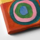 Lienzo Kandinsky - Estudio de color cuadrados y anillos concéntricos