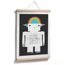 Plakat til børn - Regnbuerobot Sleep Laugh Create - Treechild