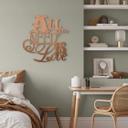 Letras de madera caoba - All you need is Love