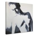 Lienzo Schmucker - Karla - Blanco y negro - Cuadrado