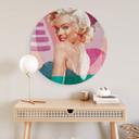 Vægcirkel Demir - Marilyn is back – print på aluminium (Alu-Dibond)