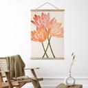Tekstil plakat Farverige lotusblomster - Kubistika