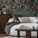 COSMOPOLITAN blossom tapet design sort pink - moderne botanisk ikke-vævet tapet