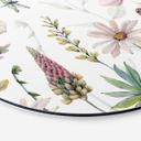 Tableau sur alu-Dibond rond Delicate Flowers
