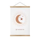 Tekstil plakat Eid Mubarak halvmåne