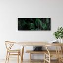 Tableau sur verre Feuilles de lys tropicales - Panorama