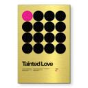 Geborsteld Alu-Dibond met goud-, zilver- & kopereffect - Tainted Love Retro Pop-Art - Sub88 Studio
