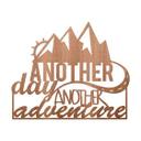 Træbogstaver - Another day another adventure - Mahogni