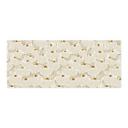 Selvklæbende stænkplade til køkken Minimalistiske blomster i creme og guld - Annick