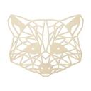Arte en madera de álamo - Mapache de origami