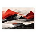 Akrylbillede Treechild - Red Mountains in Japan