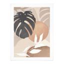 Botanik Plakat Boho Monstera Plante i naturlige toner - Melloi Art Prints