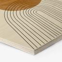 Hexagone - Bois The Miuus Studio - Abstract Flow