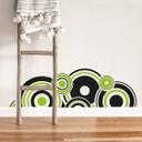 Wallsticker - Retro Cirkler Grøn