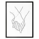 Póster 1X Studio - Line Art Mano a Mano