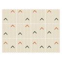 Azulejos Adhesivos Boho - espiga capuchino rojo-marrón - lote de 12