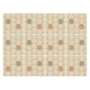 Azulejos Adhesivos Boho - círculos capuchino rojo-marrón antracita - lote de 12