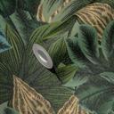 Papel pintado tejido-no tejido jungla verde hojas de palmera papel pintado motivo naturaleza verde oscuro