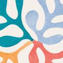 Fototapete Plakat Papiers Découpés im Matisse-Stil - Costa