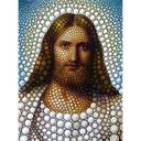 Fototapet - Ben Heine - Circlism - Jesus Christ